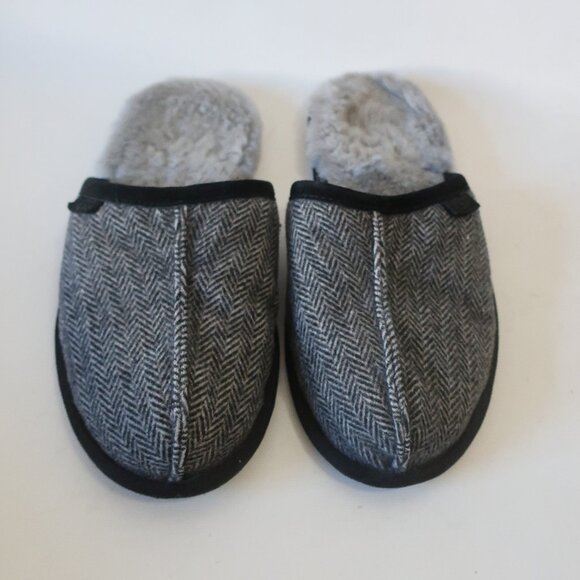 Mens UGG Scuff Gray Tweed Slippers S/N 1003573 Size 9 - Picture 1 of 7